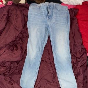 Denim Jeans High rise Cropped Legging